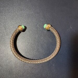 Designer Inspired Elegant Gold and Turquoise Women's Bracelet